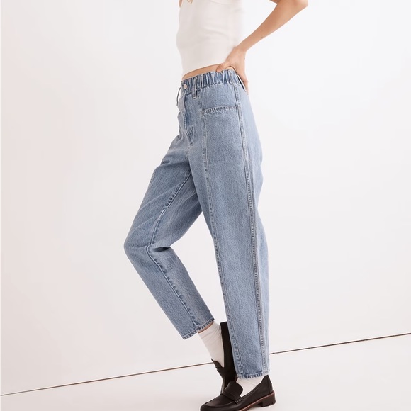 Madewell Denim - NWT Madewell Pull-On Balloon Jeans in Closson Wash: Paperbag Edition Medium #88
